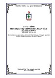 Giáo trình Thực hành Hóa phân tích Y sỹ, Dược sĩ (Trung cấp) - Trường Trung cấp Quốc tế Mekong