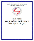 Giáo trình Thực hành Phân tích hóa định lượng Trường Cao đẳng Sài Gòn Gia Định