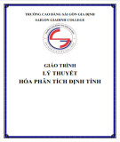 Giáo trình Lý thuyết Hóa phân tích định tính - Trường Cao đẳng Sài Gòn Gia Định