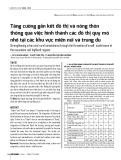 Tăng cường gắn kết đô thị và nông thôn thông qua việc hình thành các đô thị quy mô nhỏ tại các khu vực miền núi và trung du