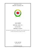 Giáo trình Dược lý 1 (Cao đẳng Dược): Trường Cao đẳng Y tế Cà Mau
