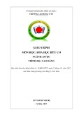 Giáo trình Hóa học hữu cơ Dược (Cao đẳng Y tế Cà Mau): Chuẩn nhất