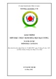Giáo trình Thực hành Hóa học Đại cương Dược (Cao đẳng) - Trường Cao đẳng Y tế Cà Mau
