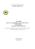 Giáo trình Thực hành giải phẫu sinh lý Hộ sinh Cao đẳng Y tế Cà Mau