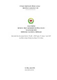 Giáo trình Thực hành điều dưỡng cơ sở 1 (Cao đẳng Hộ sinh) - Trường Cao đẳng Y tế Cà Mau