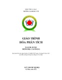 Giáo trình Hóa phân tích Dược Cao đẳng - Trường Cao đẳng Y tế Cà Mau