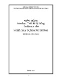 Giáo trình Thiết kế hệ thống thoát nước nhỏ Nghề Xây dựng cầu đường trình độ cao đẳng – Trường CĐ GTVT Trung ương I