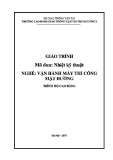 Giáo trình Kỹ thuật nhiệt Nghề Vận hành máy thi công mặt đường trình độ Cao đẳng - CĐ GTVT Trung ương I