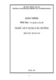 Giáo trình Thí nghiệm cơ đất Xây dựng cầu đường trung cấp – Trường CĐ GTVT Trung ương I