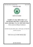 Tóm tắt Luận án Tiến sĩ Dược học: Nghiên cứu đặc điểm thực vật, thành phần hóa học và một số tác dụng sinh học của cây Thủy bồn thảo (Sedum sarmentosum Bunge, Crassulaceae)