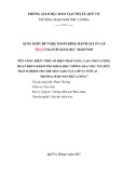 Sáng kiến kinh nghiệm Mầm non: Một số biện pháp nâng cao chất lượng hoạt động khám phá khoa học thông qua việc tổ chức trải nghiệm cho trẻ mẫu giáo tại lớp 5-6 tuổi A3 trường mầm non Phù Lương
