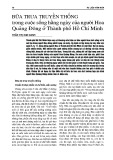 Bữa trưa truyền thống trong cuộc sống hằng ngày của người Hoa Quảng Đông ở thành phố Hồ Chí Minh