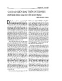Ca dao hiện đại trên Internet - Một hình thức sáng tác dân gian mạng
