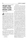 Về một ông thần Thành hoàng làng