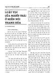 ID: 2855170 2008 - So 5 (119) - Luật tục của người Thái ở miền núi Thanh Hóa