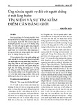 Ứng xử của người vợ đối với người chồng ở một làng buôn: Tín niệm và sự tìm kiếm điểm cân bằng giới