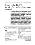 Làng nghề Đại Tự trong quá trình hiện đại hóa
