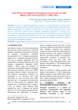 Solutions to improve governance quality of the irrigation management companies