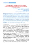 Climate change and impacts on sustainable socio economic development in the coastal area of Ca Mau province