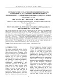 Optimizing the extraction of Ginger essential oil cultivation in Dak Lak using response surface methodology – facecentered central composite design