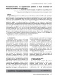 Periodontal status in hypertensive patients at Hue University of Medicine and Pharmacy Hospital