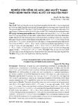 Nghiên cứu nồng độ acid uric huyết thanh trên bệnh nhân tăng huyết áp nguyên phát