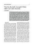 Văn hóa địa danh của người Chăm tiếp cận liên ngành