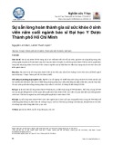 Sự sẵn lòng hoàn thành gia sử sức khỏe ở sinh viên năm cuối ngành bác sĩ Đại học Y Dược Thành phố Hồ Chí Minh