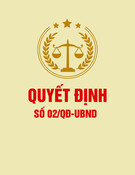 Quyết định số 02/QĐ-UBND (Tỉnh Bắc Giang)