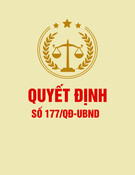Quyết định số 177/QĐ-UBND (Thành phố Hà Nội)