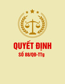 Quyết định số 88/QĐ-TTg (Thủ tướng Chính phủ)