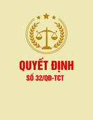 Quyết định số 32/QĐ-TCT (Tỉnh Tổng Cục thuế)