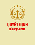 Quyết định số 88/QĐ-BTTTT (Bộ Thông tin và Truyền thông)