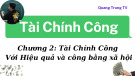 Bài giảng Tài chính công: Chương 2 - Quang Trung TV