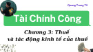 Bài giảng Tài chính công: Chương 3 - Quang Trung TV