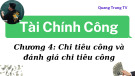 Bài giảng Tài chính công: Chương 4 - Quang Trung TV