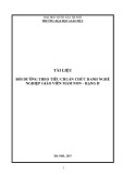 Tài liệu bồi dưỡng theo tiêu chuẩn chức danh nghề nghiệp Giáo viên mầm non - Hạng II