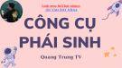 Bài giảng Công cụ phái sinh - Chương 1: Tổng quan về công cụ phái sinh (Quang Trung TV)