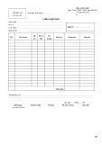 Mẫu Phiếu nhập kho (Mẫu số C6-11/KB)
