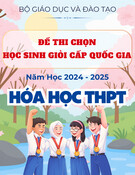 Đề thi học sinh giỏi Quốc gia THPT môn Hóa học 2024-2025 có đáp án - Bộ Giáo dục và Đào tạo
