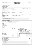 Mẫu Bệnh án Mắt (Thể thủy tinh) - MS: CK-04