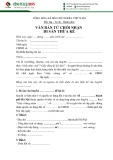 Mẫu Văn bản từ chối nhận di sản thừa kế theo pháp luật