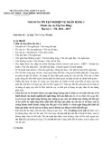 Nội dung Ôn tập Nghiệp vụ ngân hàng 3 (Dành cho các lớp Cao đẳng) - Trường ĐH Công nghệ Tp. HCM