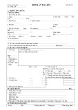 Mẫu Bệnh án Da liễu (MS: BA-10)