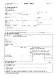 Mẫu Bệnh án Mắt (MS: BA-11)