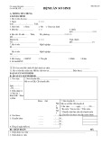 Mẫu Bệnh án sơ sinh (MS: BA-05)