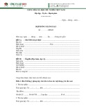 Mẫu Hợp đồng giảng dạy
