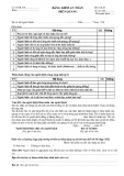 Mẫu Bảng kiểm an toàn điện quang (MS: CD-05)