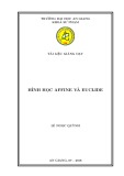 Bài giảng Hình học Affine và Euclide TS. Lê Ngọc Quỳnh chuẩn nhất