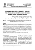 Assessment of the status of commercial cinnamon production areas according to organic standards in Dam Ha district, Quang Ninh province